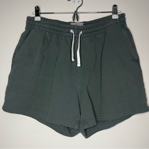 EVERLANE 2 Piece SET The Track Dark Green Organic Cotton Loungewear Casual Set - Picture 8 of 12